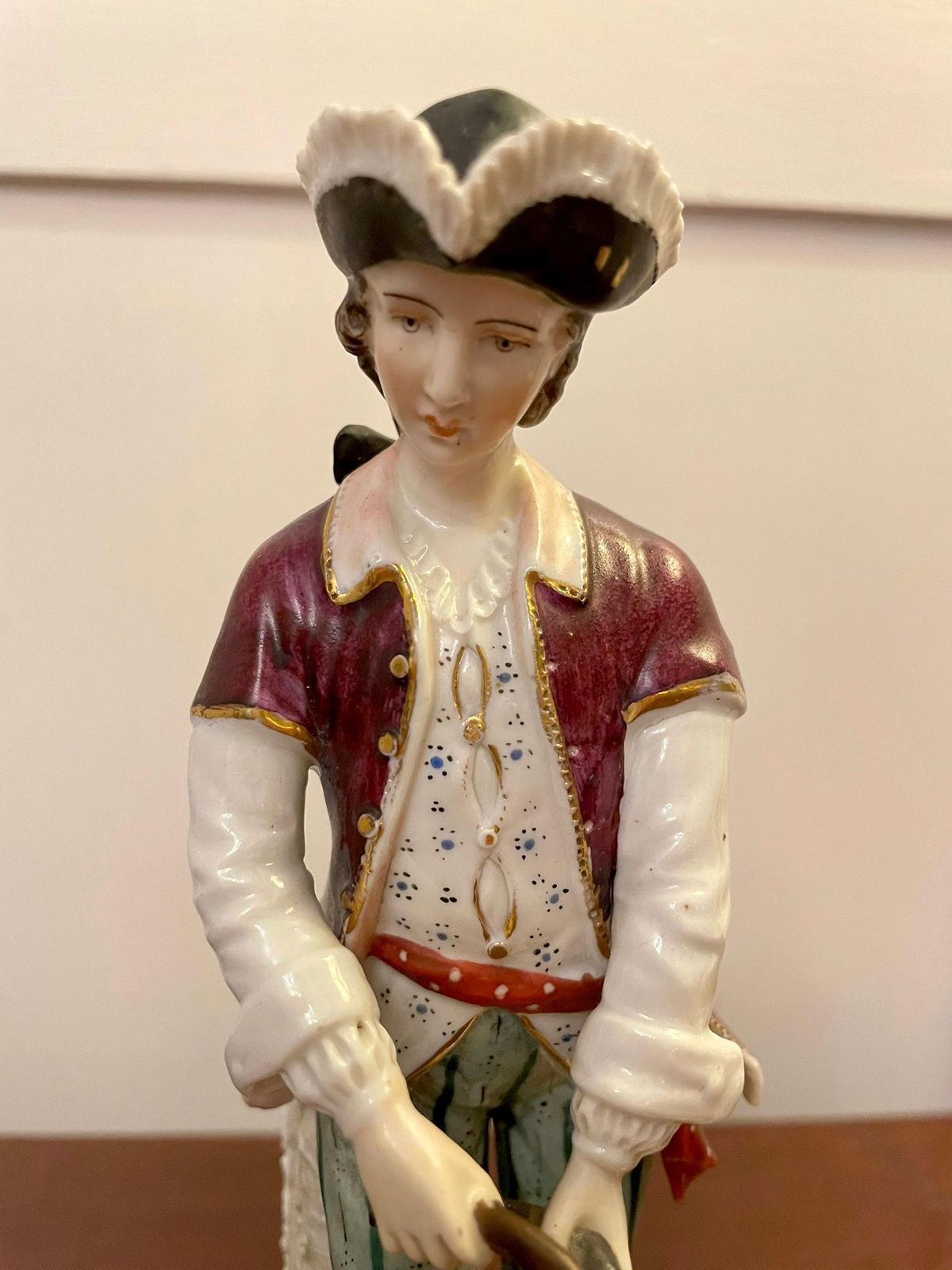 Home Decor Pair Of Antique Victorian Continental Porcelain Figures photo