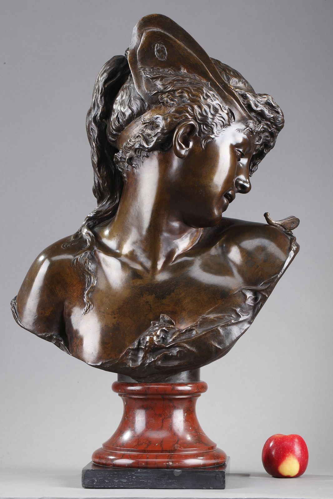 Buste de « Psyché » en bronze patiné, par Boyer et Rolland photo furniture