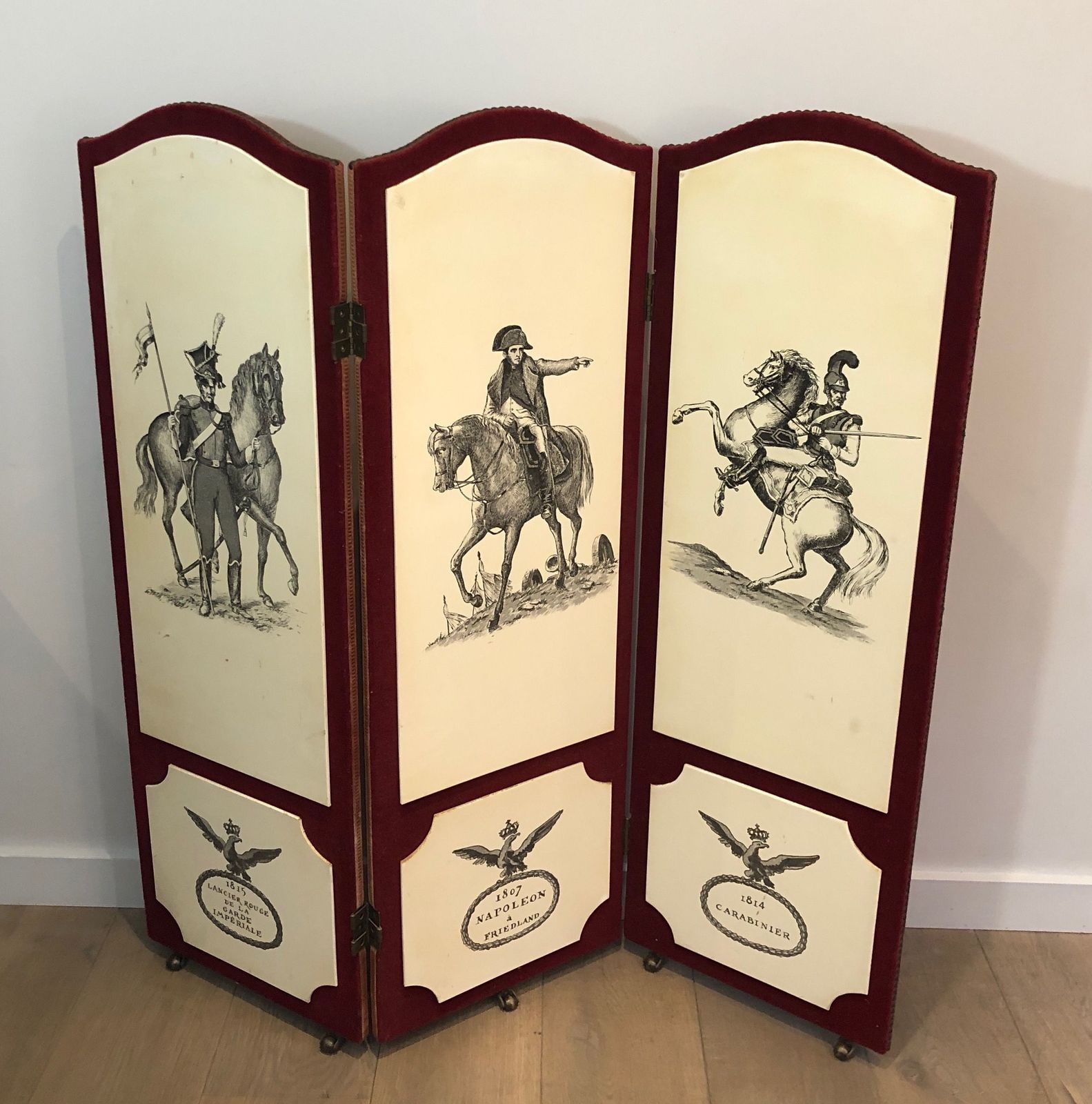 Napoleonic Screen In The Taste Of Pietro Fornasetti