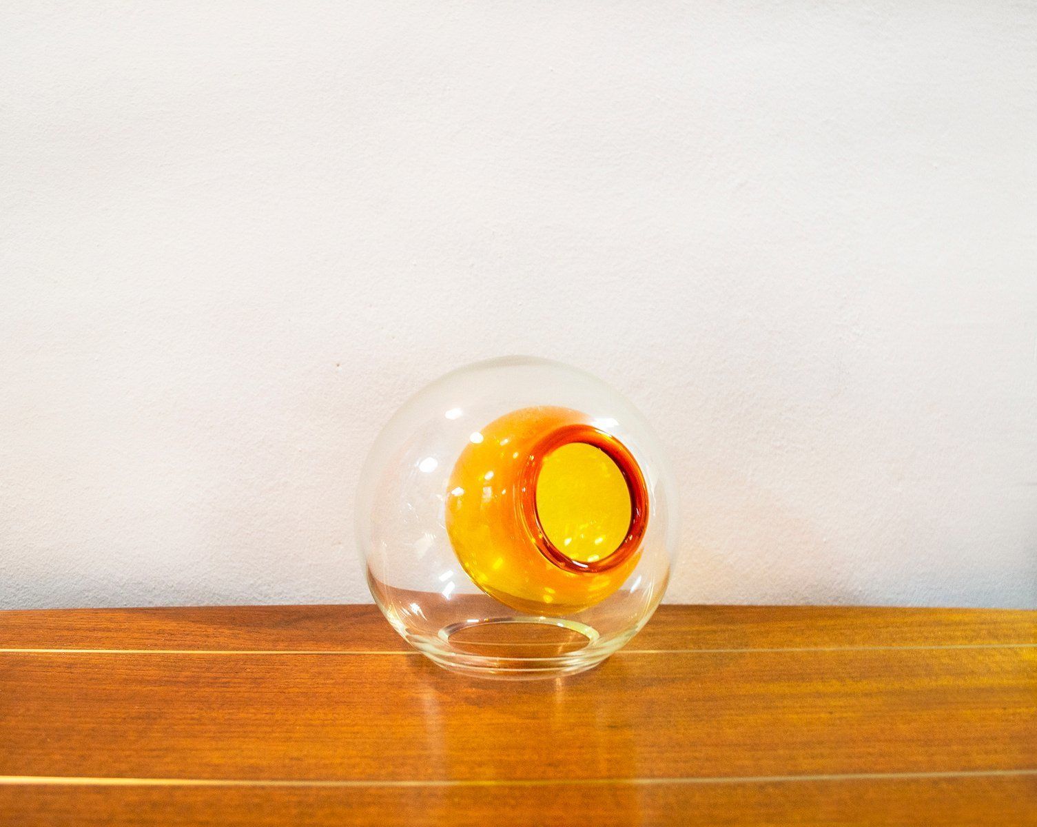 Italian Murano Glass Vases By Enrico Capuzzo For Vistosi  1960s  Set Of 3 photo for sale