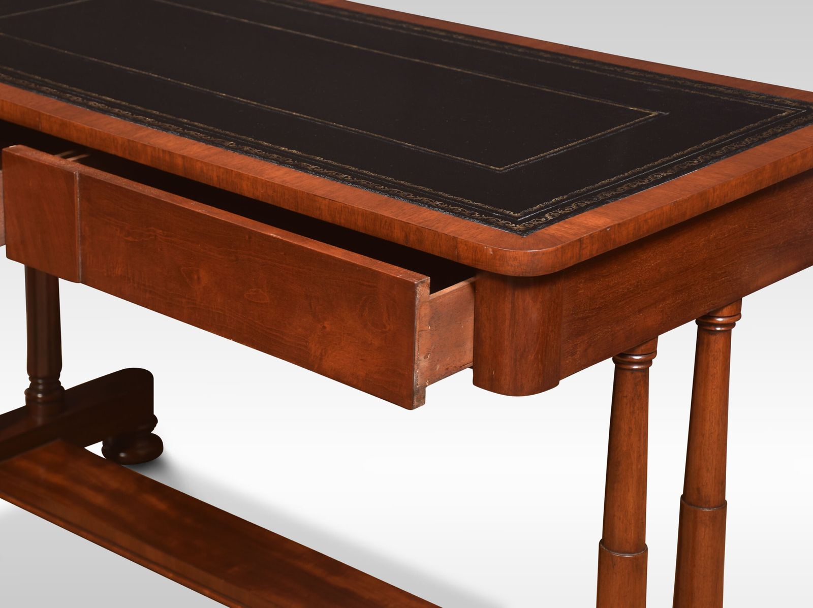 Mahogany Two Drawer Writing Table photo vinterior