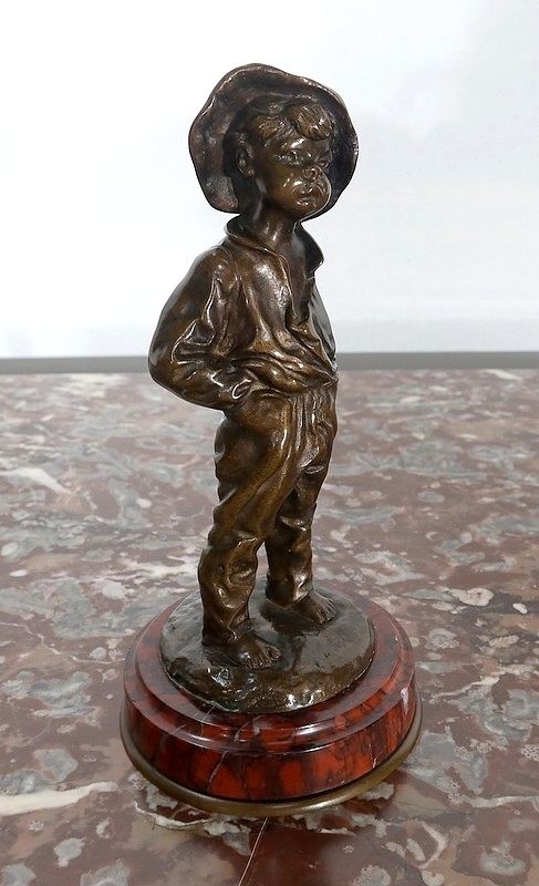 Bronze “Boy With His Hands In His Pockets”   1910 photo for sale