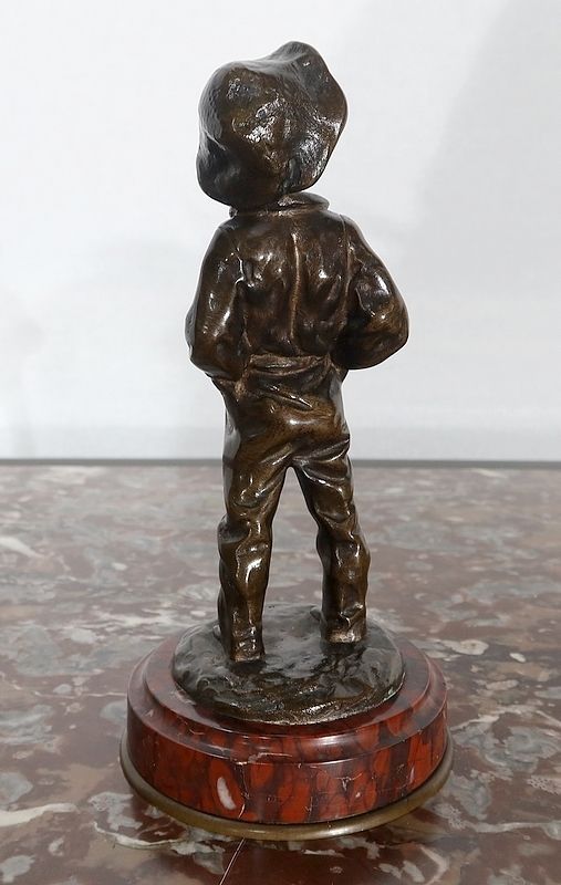 Home Decor Bronze “Boy With His Hands In His Pockets”   1910 photo