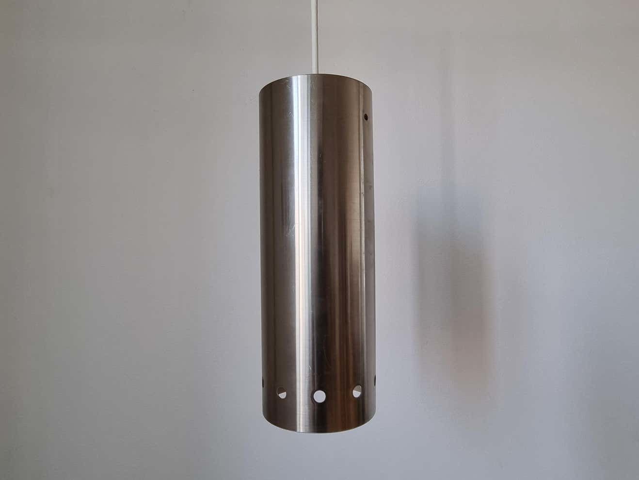 Set Of Three Chrome Mid Century Pendants, Denmark, 1970s photo buy