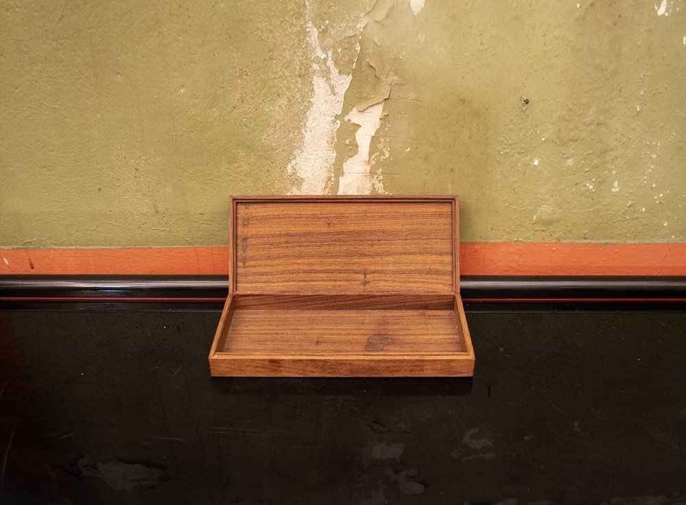 Italian Wooden Box With Silver Decoration From Ottaviani, 1960s photo 632.32