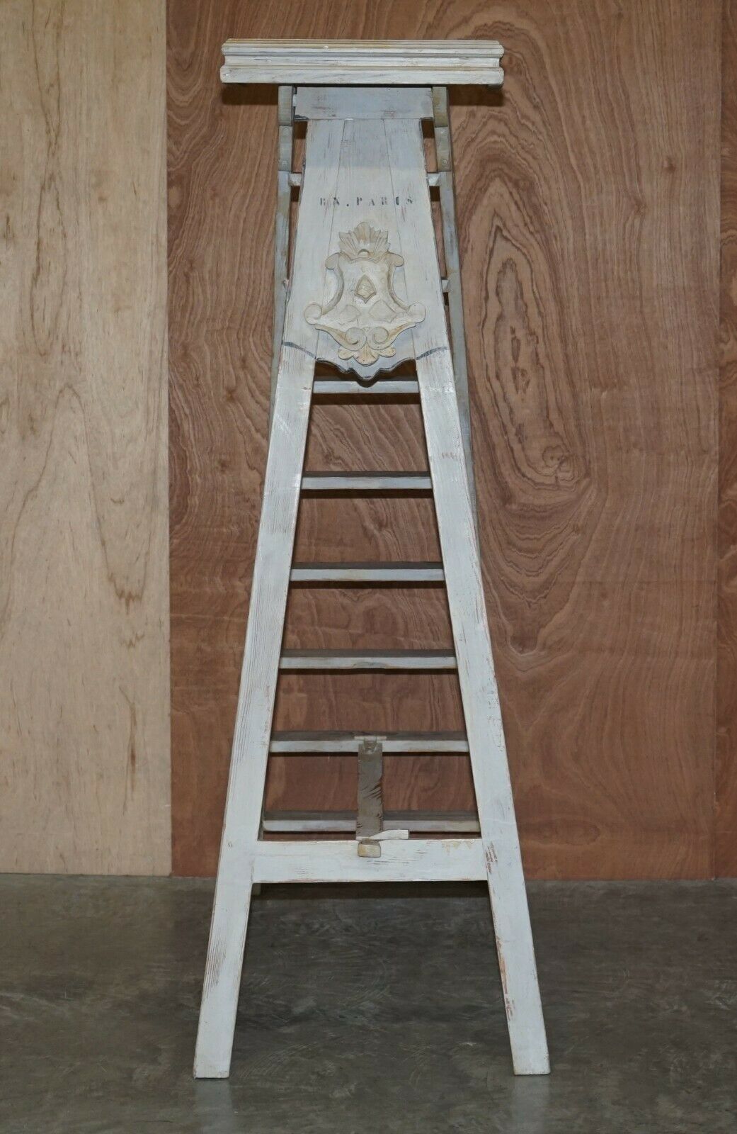 photo furniture Original French Library Step Ladder Stamped For Bibliotheque Nationale De France