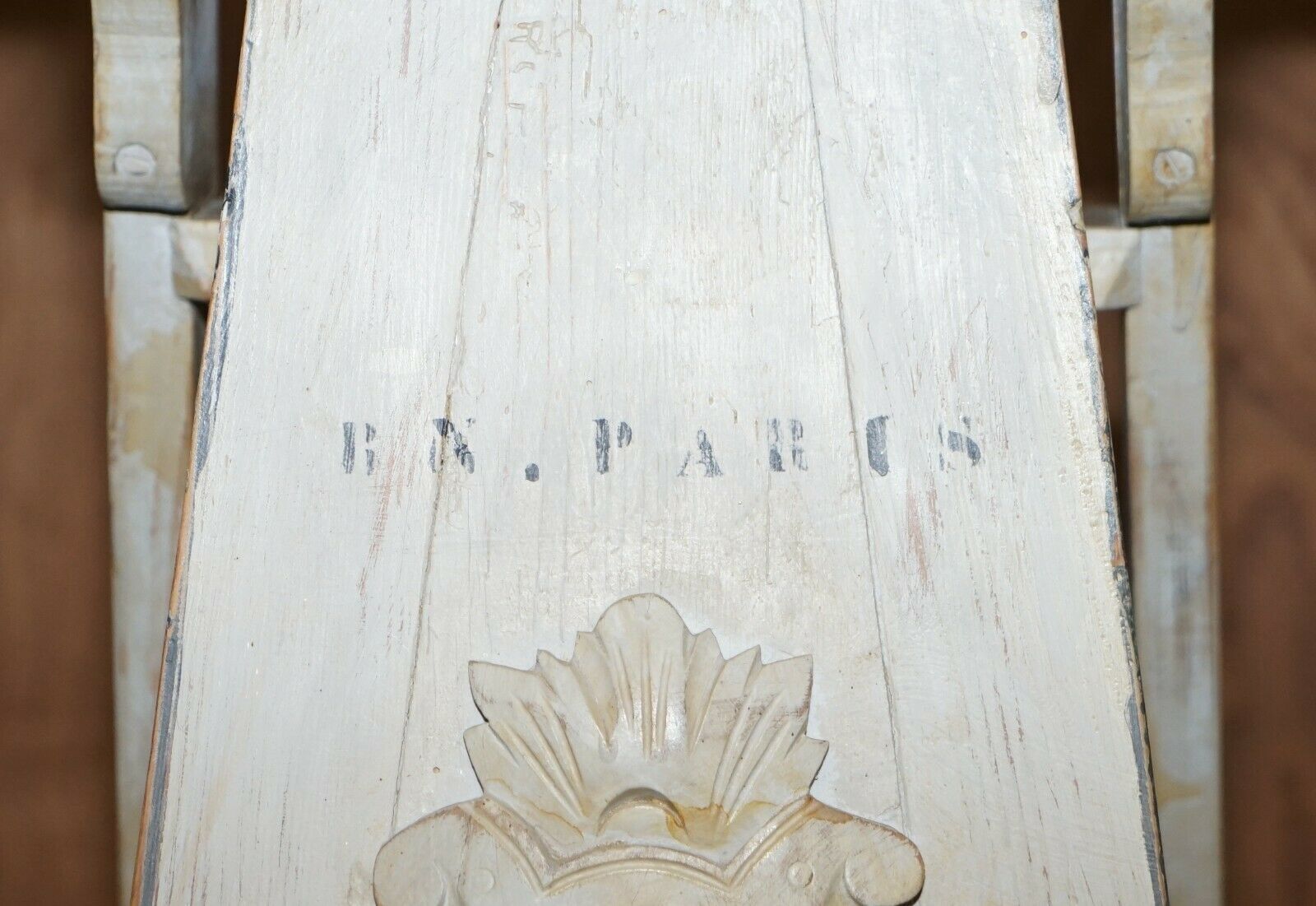 Home Decor Original French Library Step Ladder Stamped For Bibliotheque Nationale De France photo