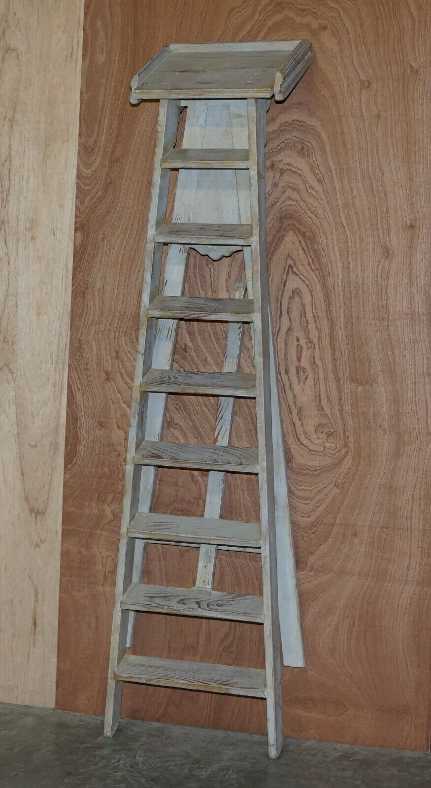1850.0 Original French Library Step Ladder Stamped For Bibliotheque Nationale De France photo