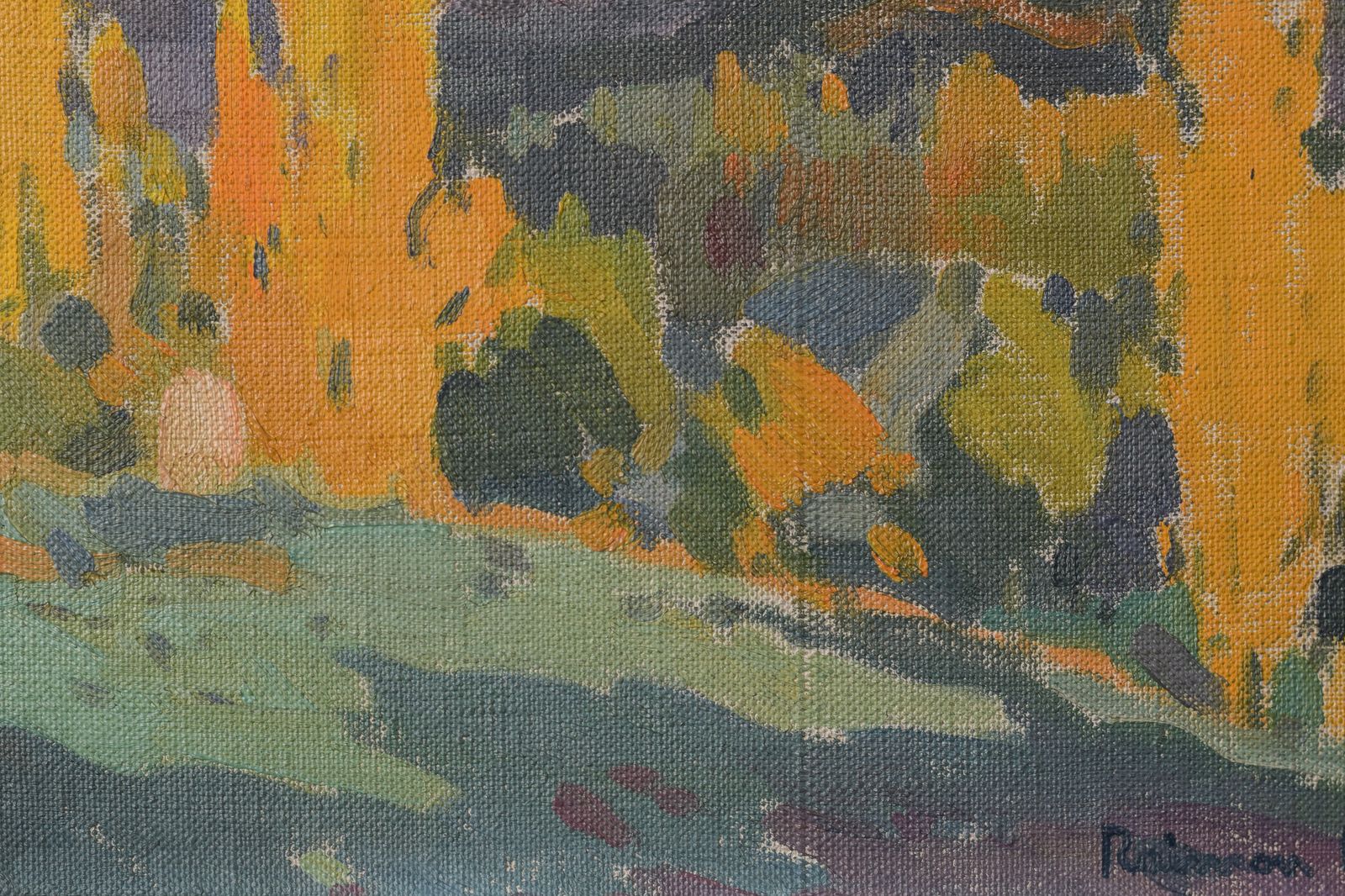 Raimon Roca Ricart. (1917–2013) Golden Light. "Martinet, La Cerdanya" photo vinterior