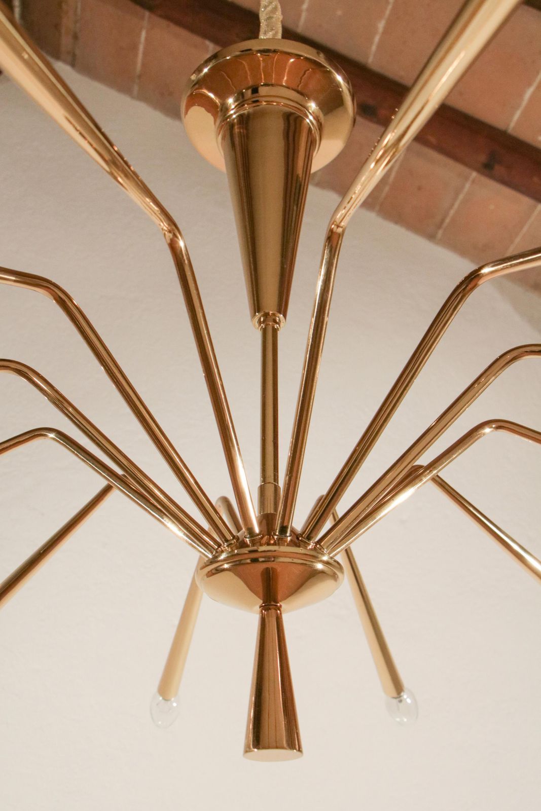 photo furniture Italian Mid Century Modern Torlasco Chandelier, Model 342, Lumi Milano, 1950s