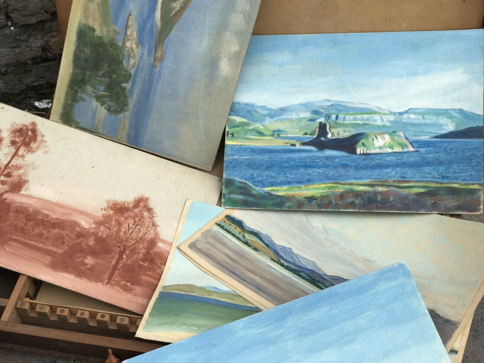 Collection Of Works By Richard Sherrin Royal Academy 1930 36 Including Carrycase photo vinterior