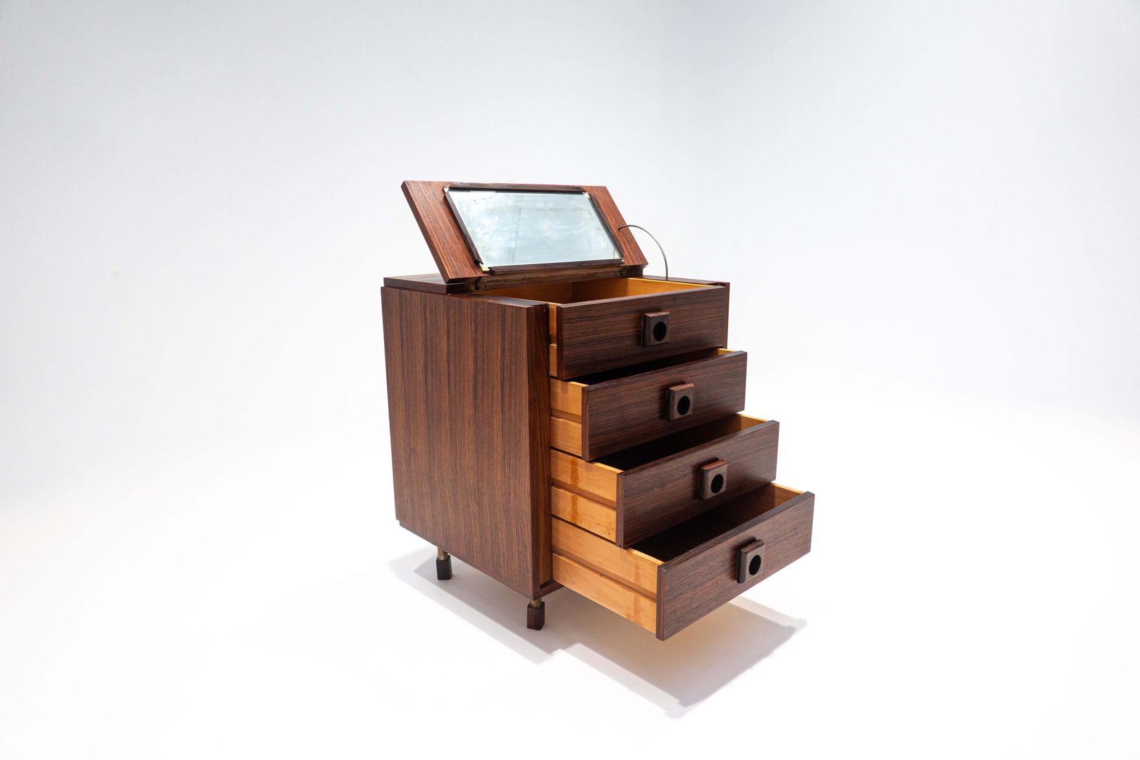 Furniture Mid Century Modern Italian Dressing Table, Teak, 1960s photo