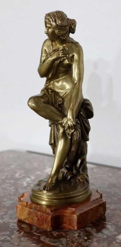 Bronze Of A Bather, By A. Carrier Belleuse, Mid 19th Century photo for sale