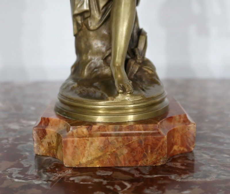 Bronze Of A Bather, By A. Carrier Belleuse, Mid 19th Century photo buy