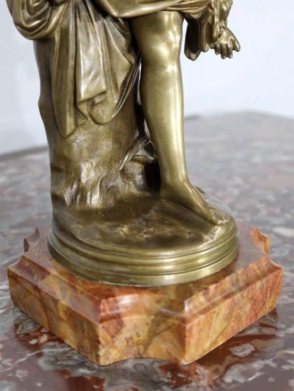 photo for sale Bronze Of A Bather, By A. Carrier Belleuse, Mid 19th Century
