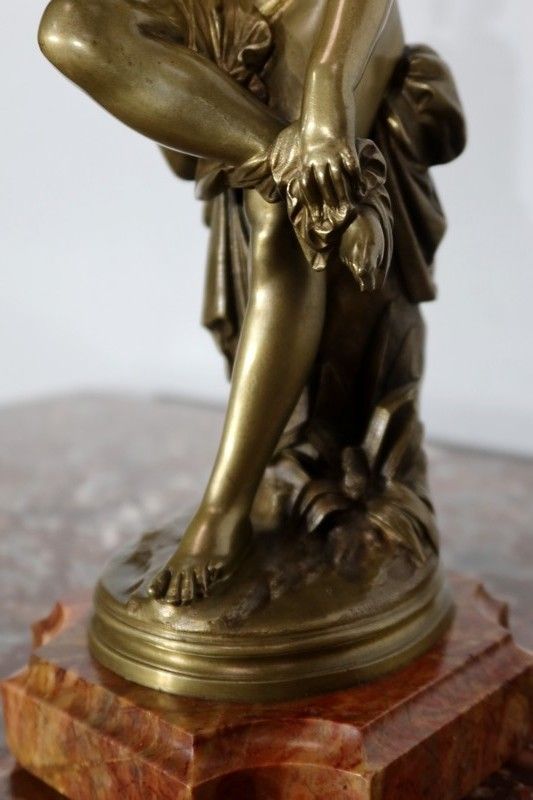 photo buy Bronze Of A Bather, By A. Carrier Belleuse, Mid 19th Century