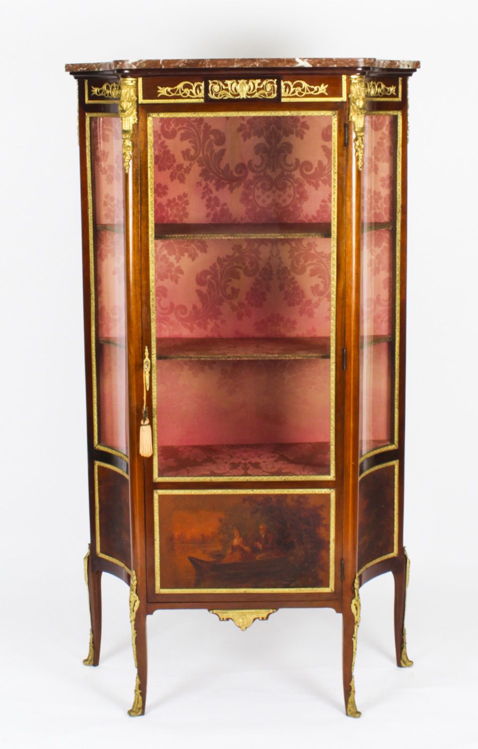 Antique French Vernis Martin Display Cabinet C.1880 19th Century photo furniture