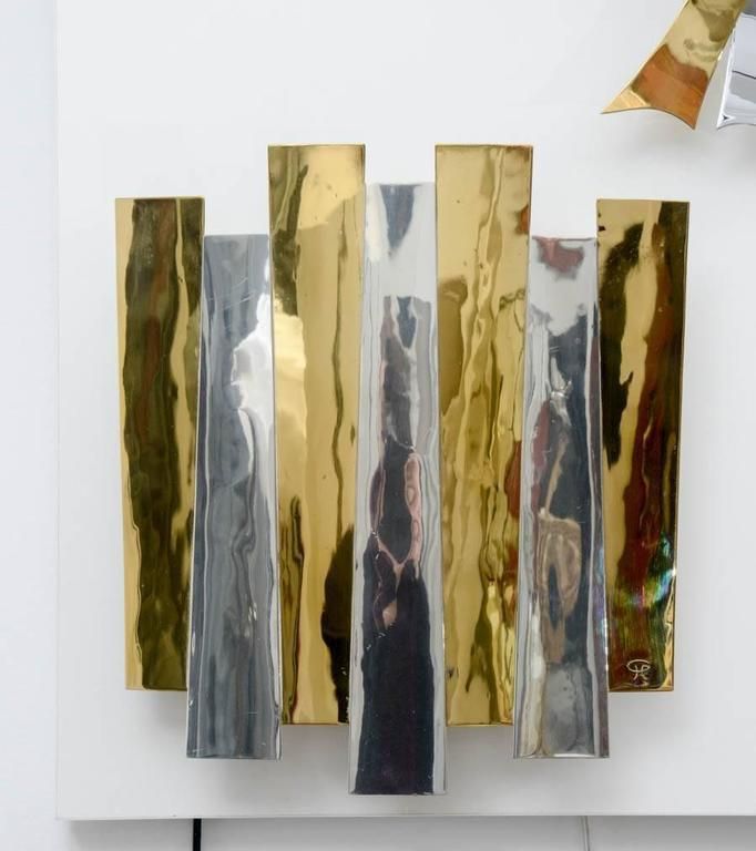 Fantastic Sconce By Henri Perrichaud, Brassware, Circa 1960, Unique Piece photo furniture