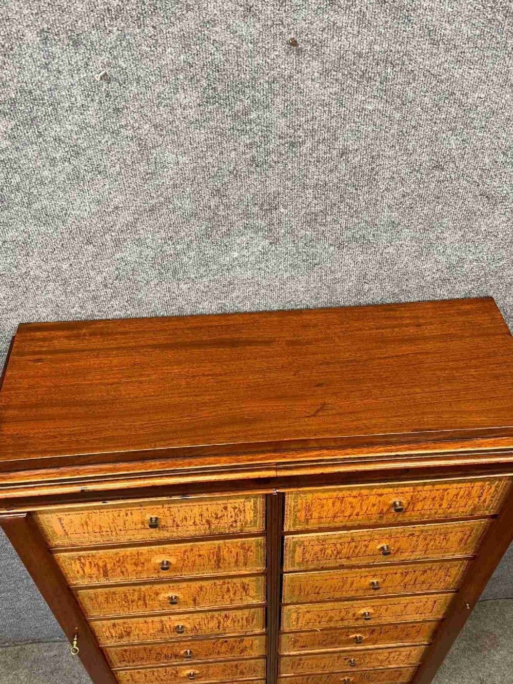 Unusual French Double Wellington Chest photo vintage