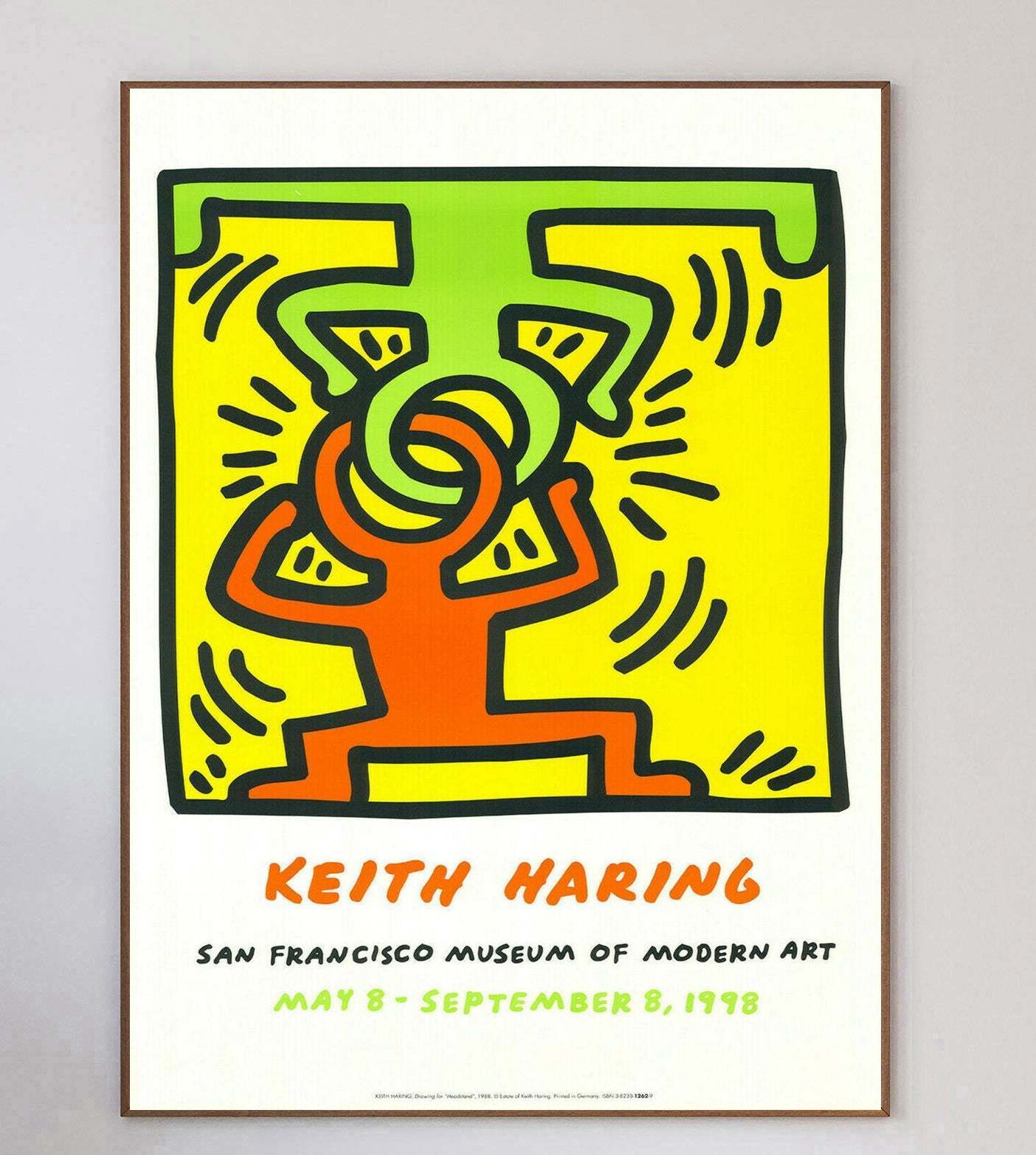 Keith Haring   San Francisco Museum Of Modern Art Vendor 1998 Original Vintage Poster photo 499.0