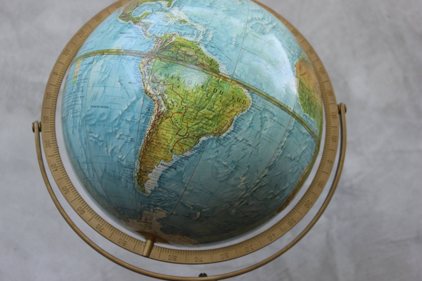 World Earth Desktop Globe Geographic Sphere Map Metal Base Library Office, 360 Degree Rotary, Classroom Decor. photo Home Decor