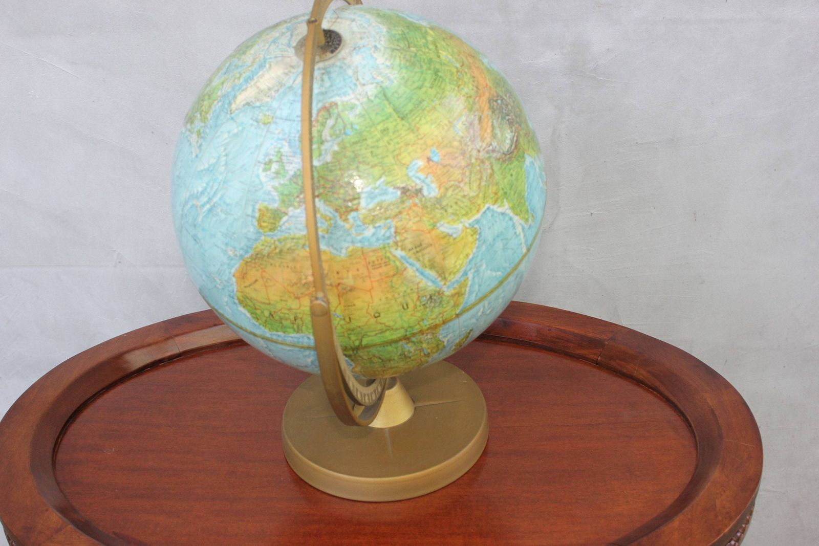 World Earth Desktop Globe Geographic Sphere Map Metal Base Library Office, 360 Degree Rotary, Classroom Decor. photo vinterior