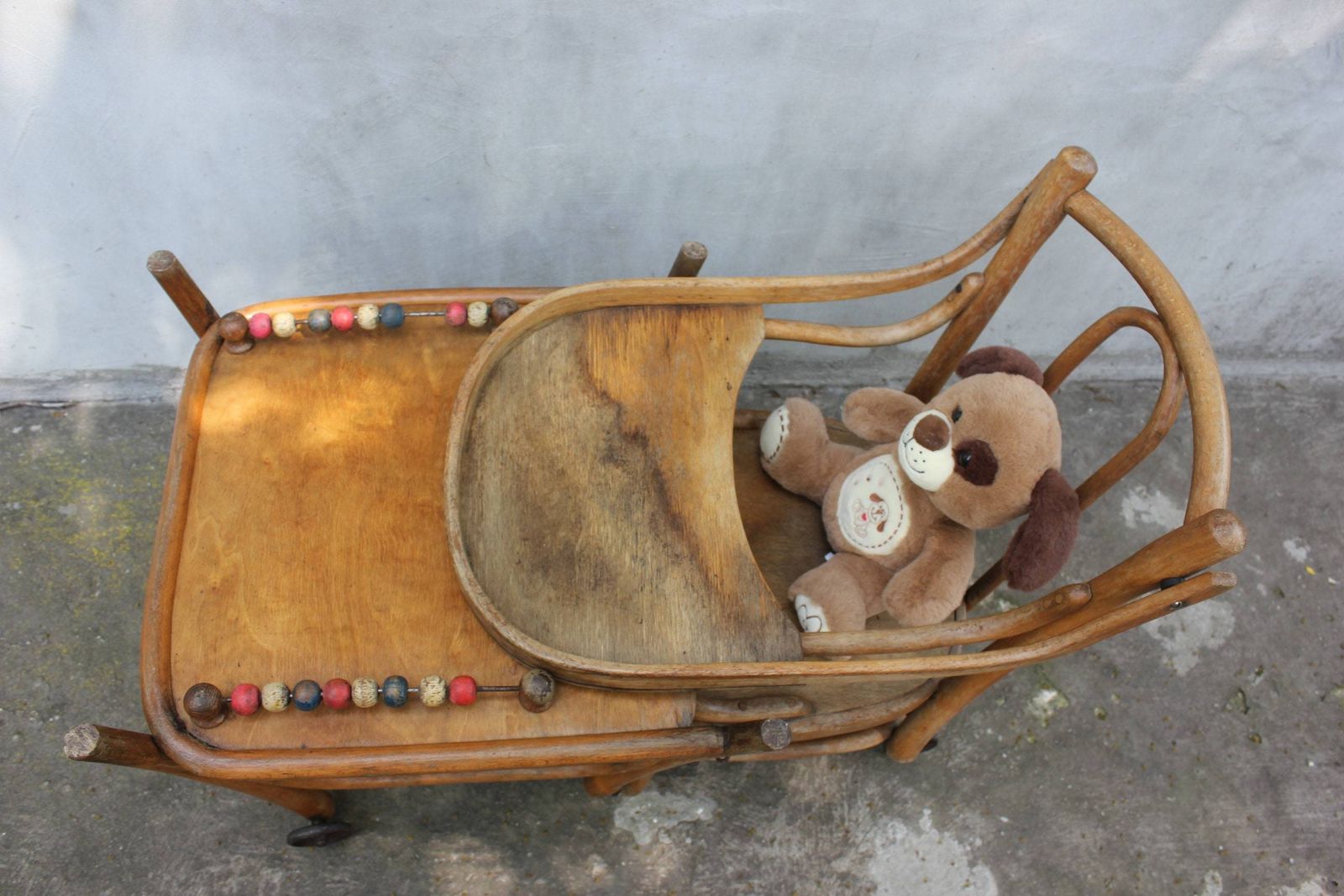 30s Children's High Chair Convertible With Folding Mechanism, Metamorphosis Baby Chair, Victorian Movie Or Photo Props photo buy