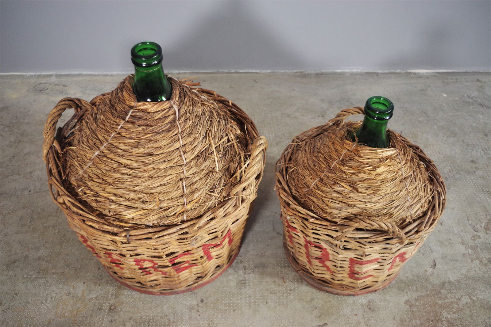 50s Glass Demijohns photo Home Decor