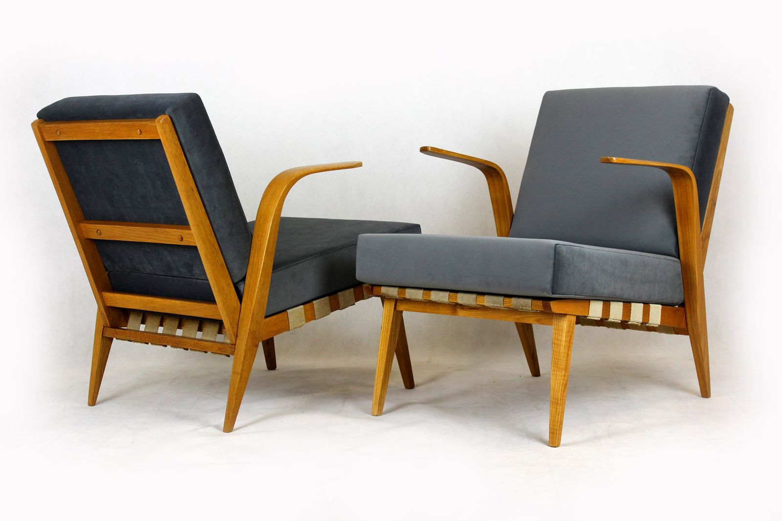 Mid Century Bentwood Armchairs From Drevozpracujici Druzstvo, 1962, Set Of 2