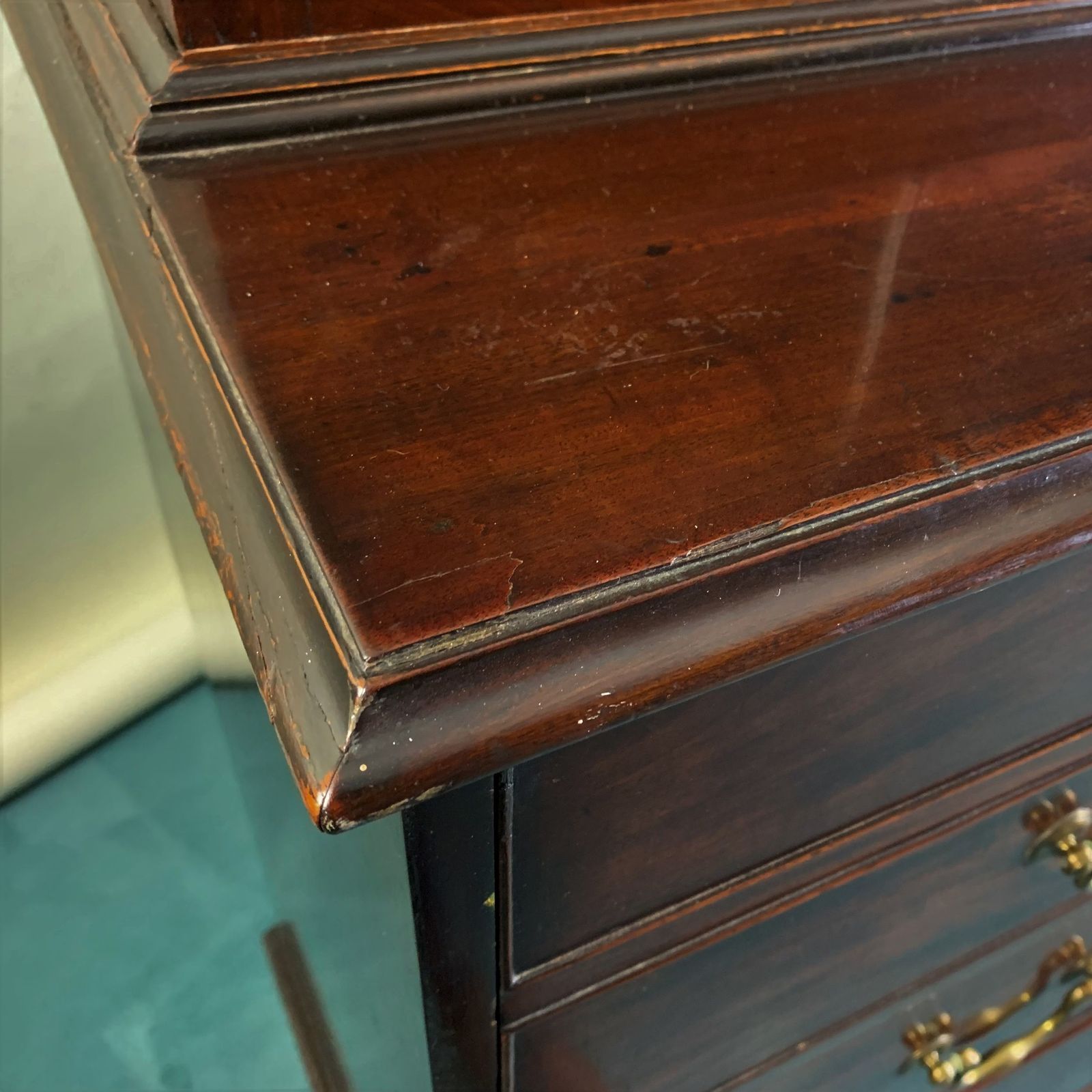 Georgian Secretaire Bookcase, 18th Century And Earlier photo for sale