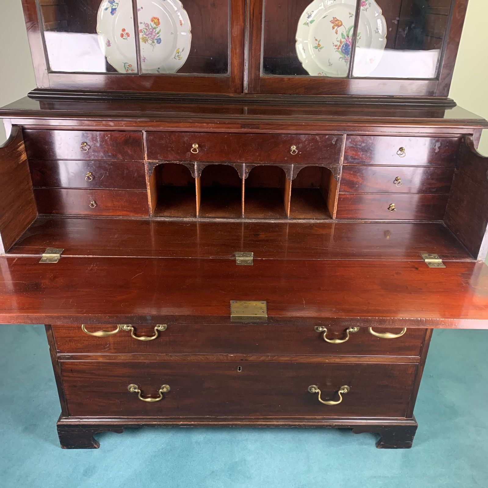 Georgian Secretaire Bookcase, 18th Century And Earlier photo 1450.0