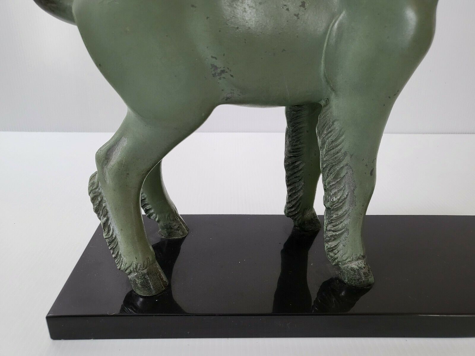 Lamb & Bird 1930 Art Deco Metal & Marble 30s Animal Bronze 1930s photo vinterior