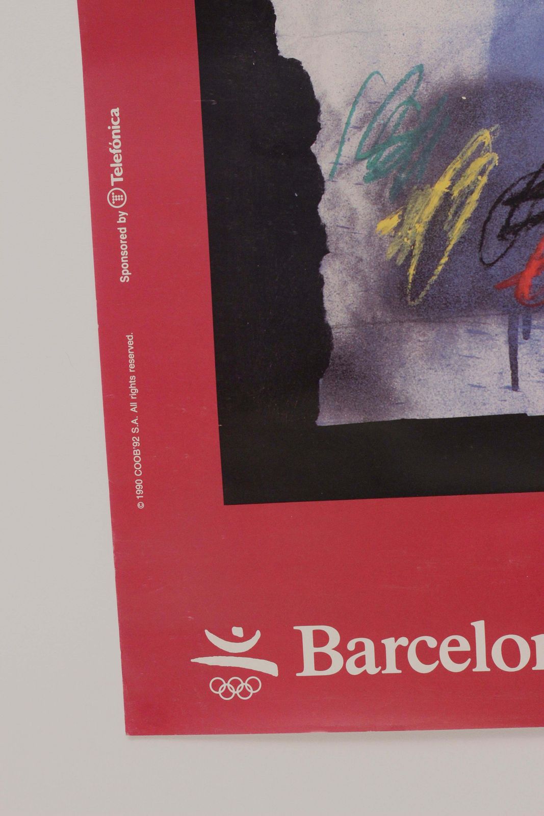 Original Barcelona Olympic Poster By Antoni Clavé For The Xxv Olympiad photo for sale