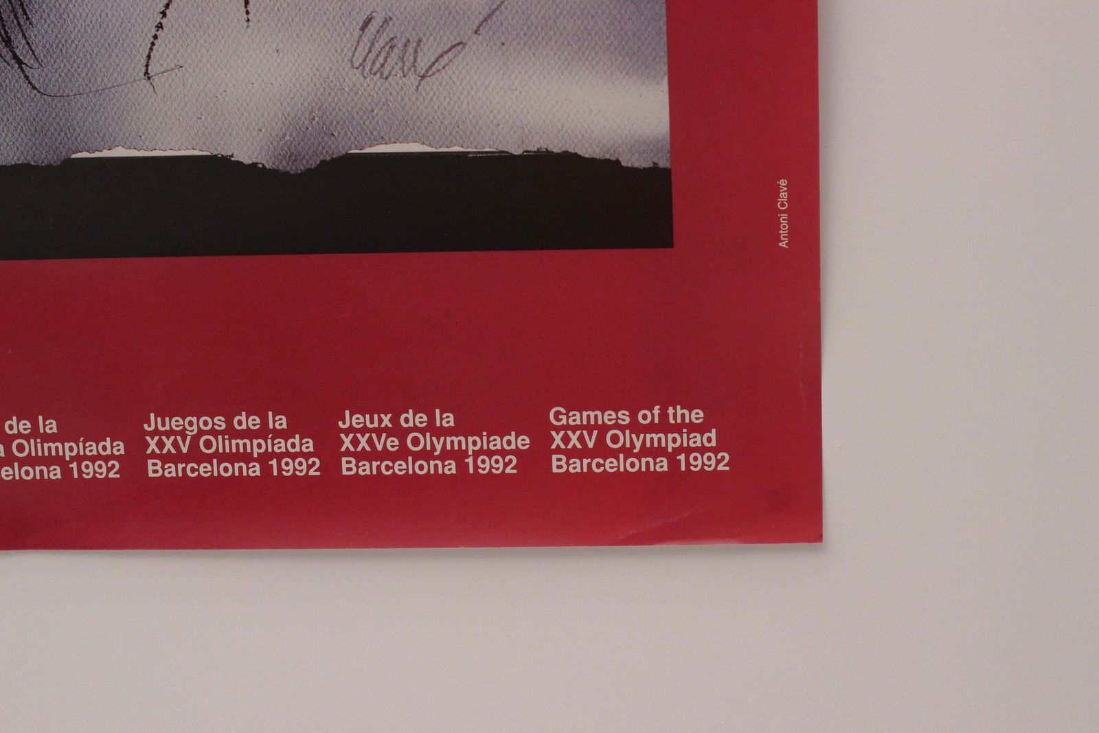 Original Barcelona Olympic Poster By Antoni Clavé For The Xxv Olympiad photo Art