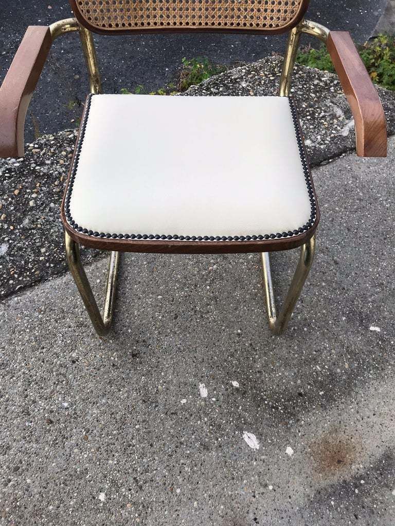 photo furniture Mid Century Modern Upholstered Cesca Chair Of Marcel Breuer, Italy, 1970