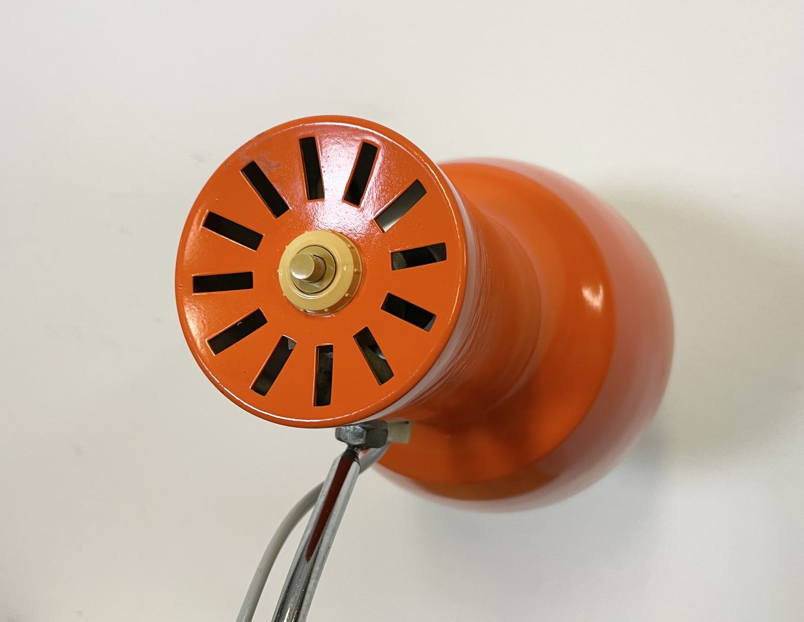 Orange Table Lamp By Josef Hurka For Napako, 1960s photo vinterior