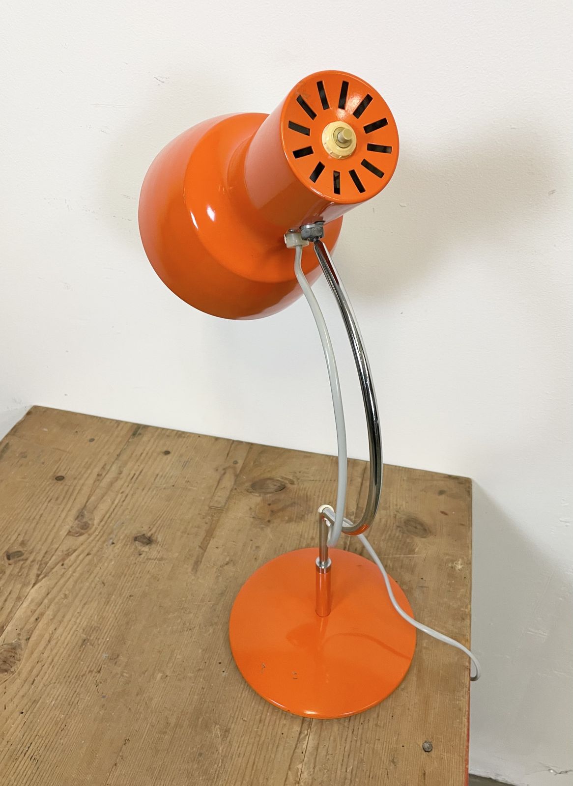 Orange Table Lamp By Josef Hurka For Napako, 1960s photo buy