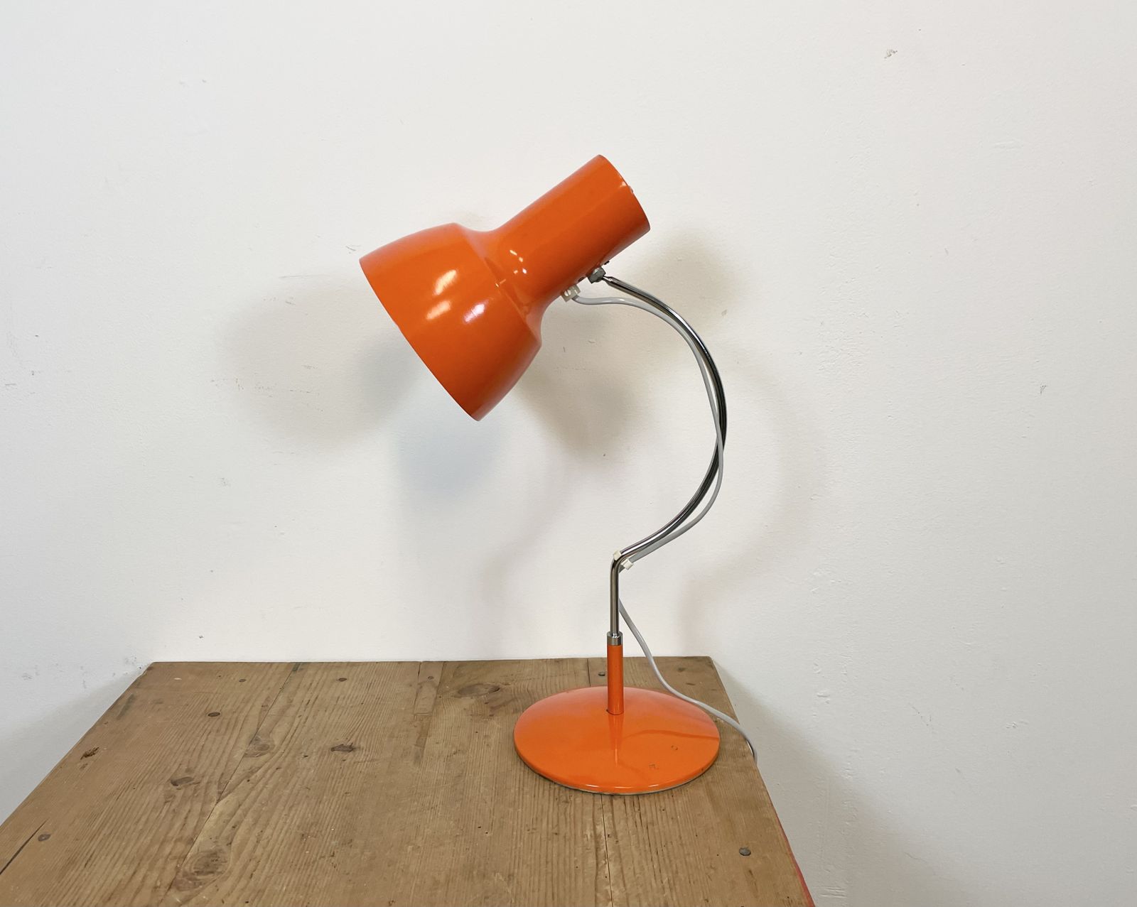 photo buy Orange Table Lamp By Josef Hurka For Napako, 1960s