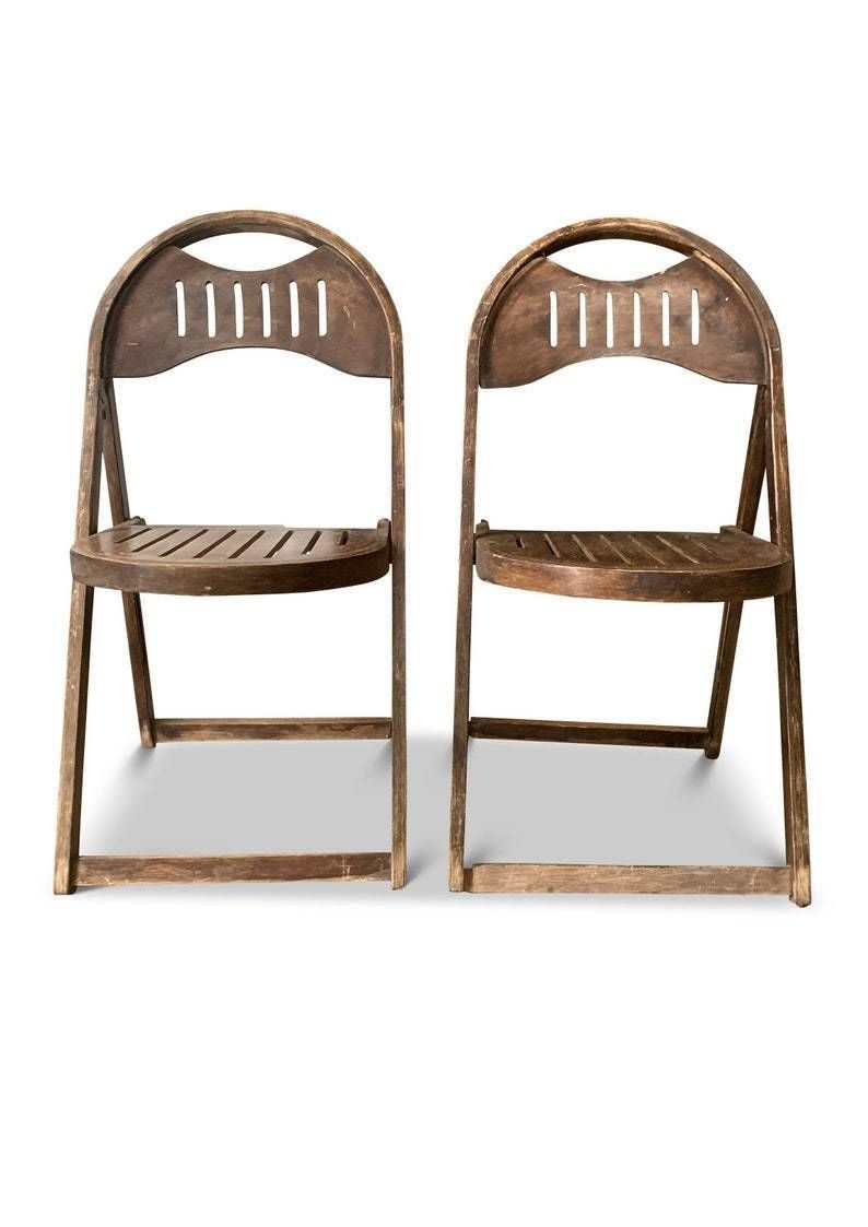 Mid Century Bentwood Folding Wooden 1950's Chair Price Per Chair Two Chairs In Stock Ol photo 745.0