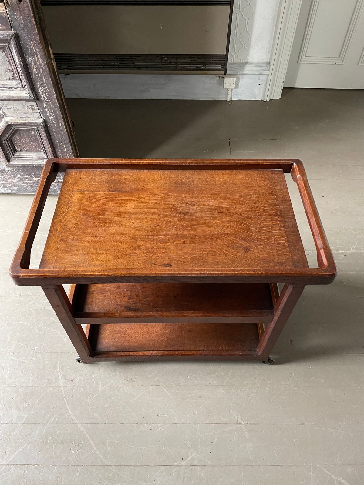 Stanley Webb Davies Oak Bar Cart photo Furniture