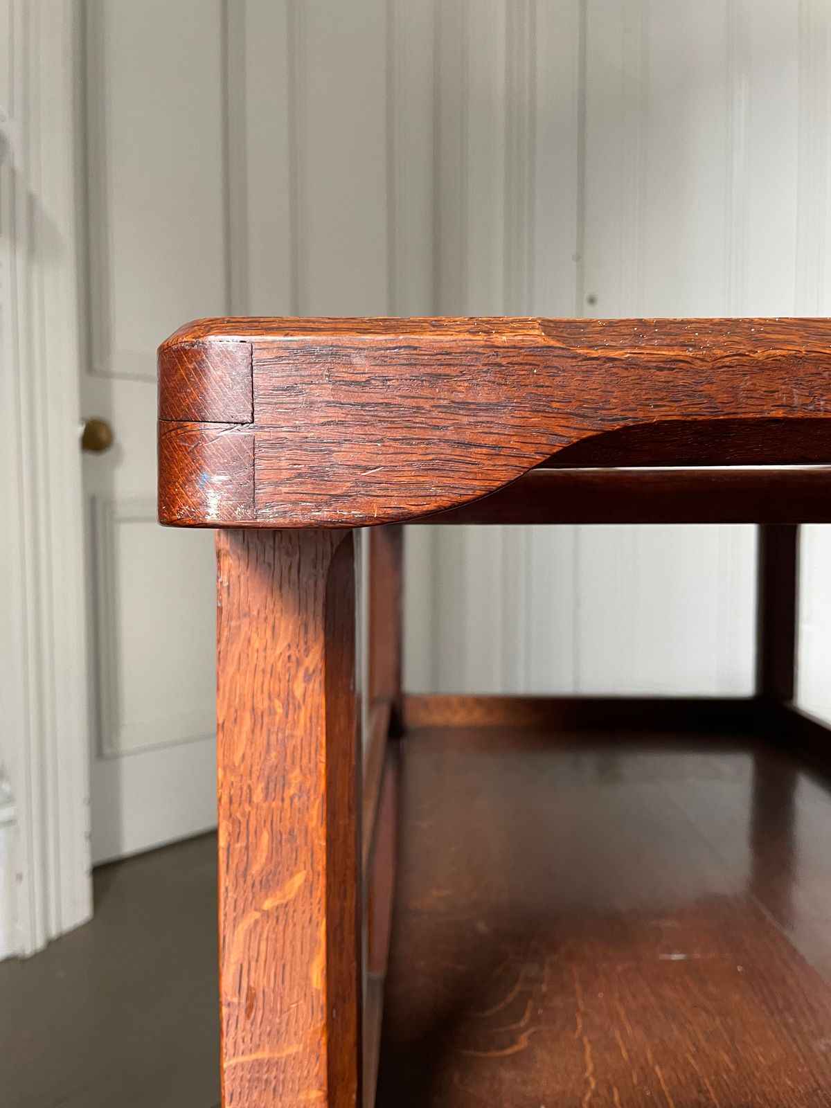 photo furniture Stanley Webb Davies Oak Bar Cart