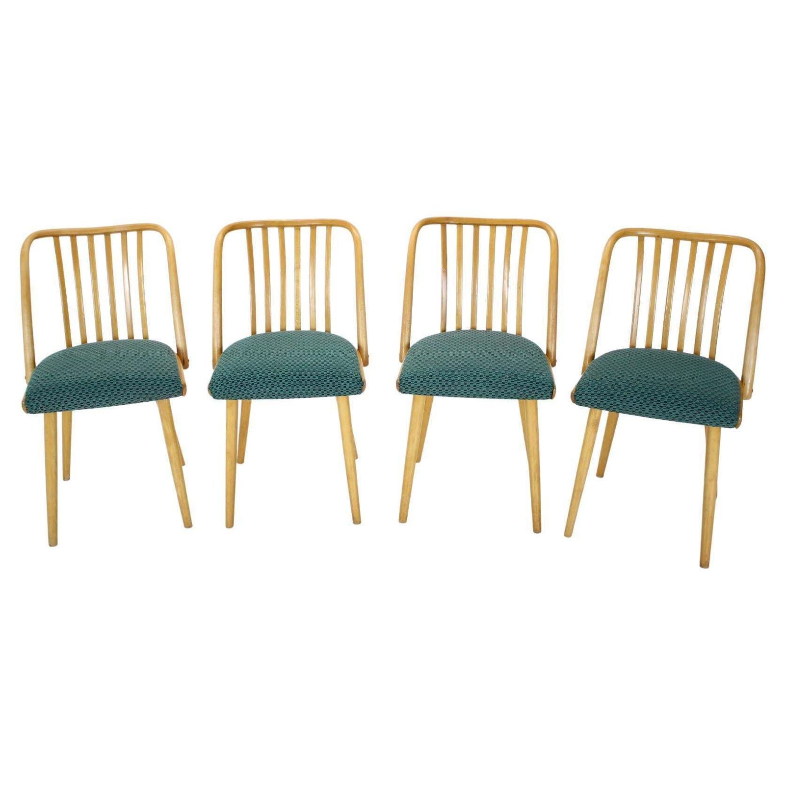 1960s Antonin Suman Set Of Four Dining Chairs, Czechoslovakia photo for sale