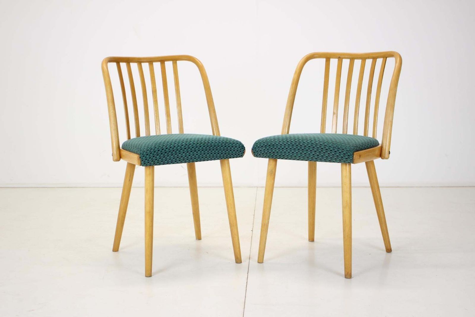1960s Antonin Suman Set Of Four Dining Chairs, Czechoslovakia photo vintage