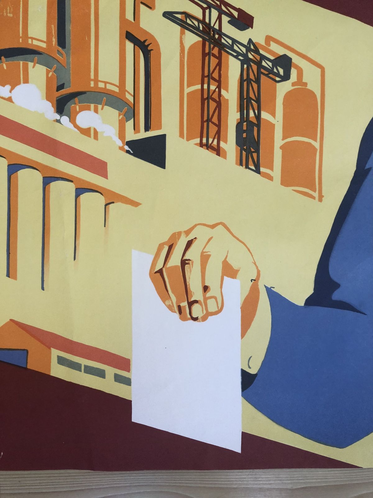 Russian Propaganda Poster Original 1987, Very Colourful photo for sale