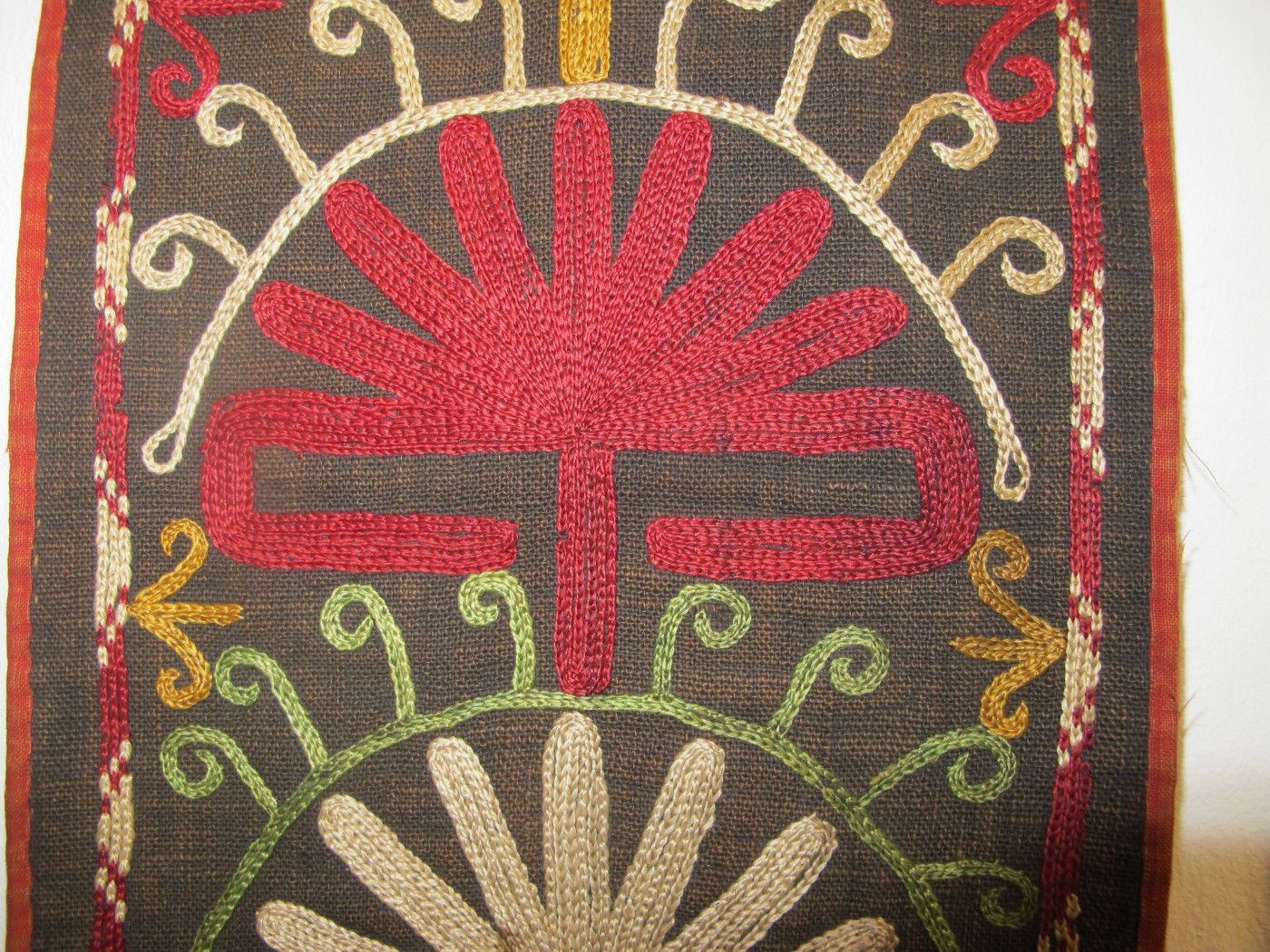 photo furniture Antique Silk Amulet From Uzbekistan, 65cm X 19cm