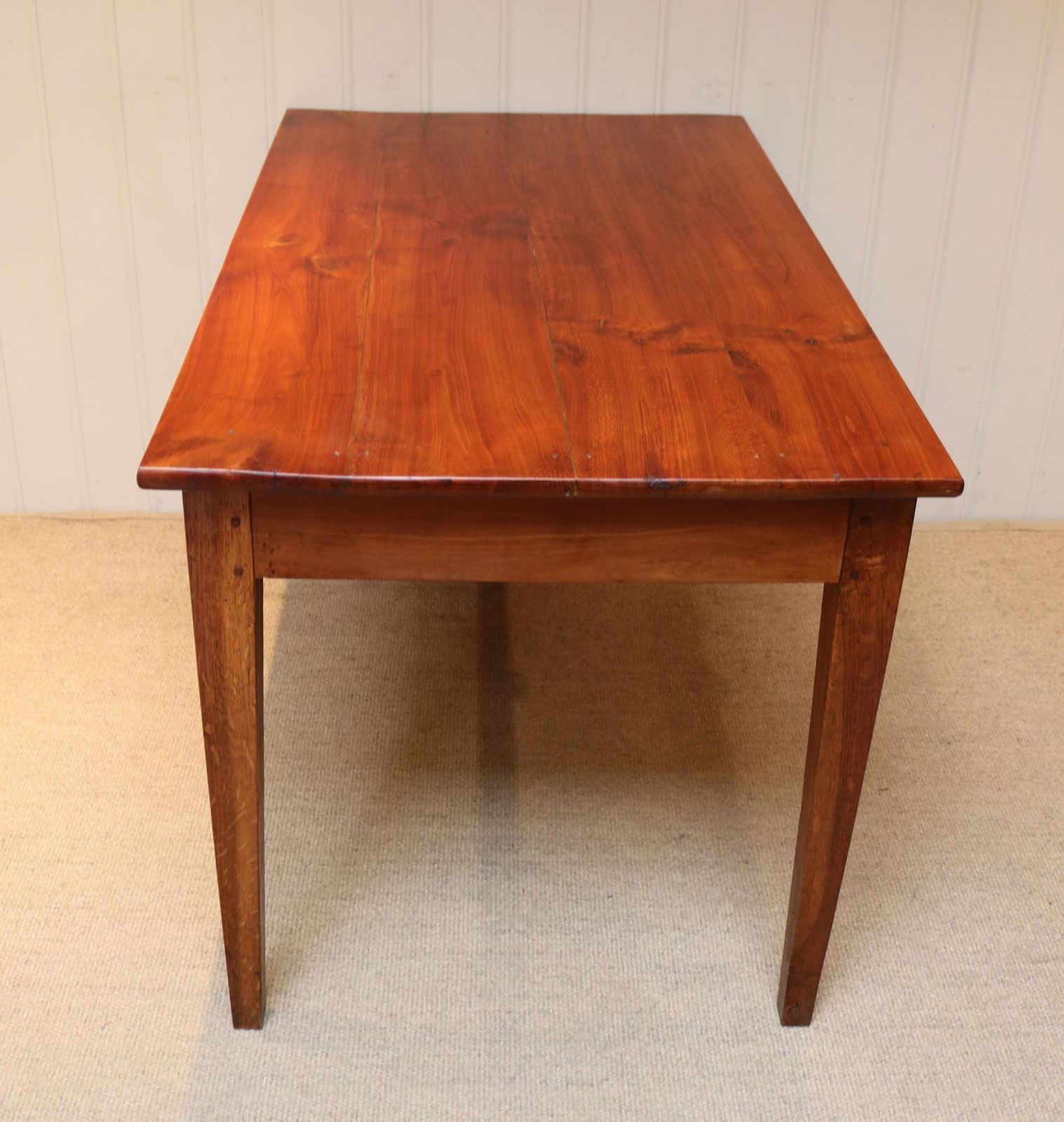 Small Proportioned French Provincial Cherry Wood Table photo vintage