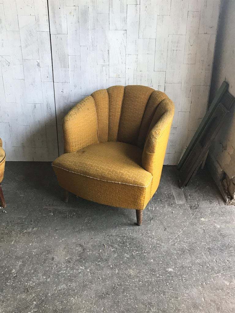 Pair Of Original Art Deco Club Armchairs, Circa 1940s photo furniture
