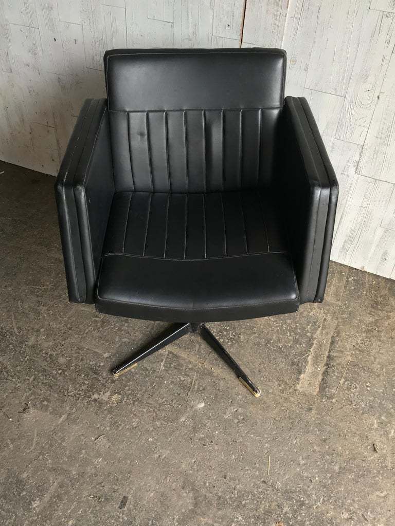 Swivel Club Chair With Metal, Czechoslovakia, Circa 1960 photo Furniture