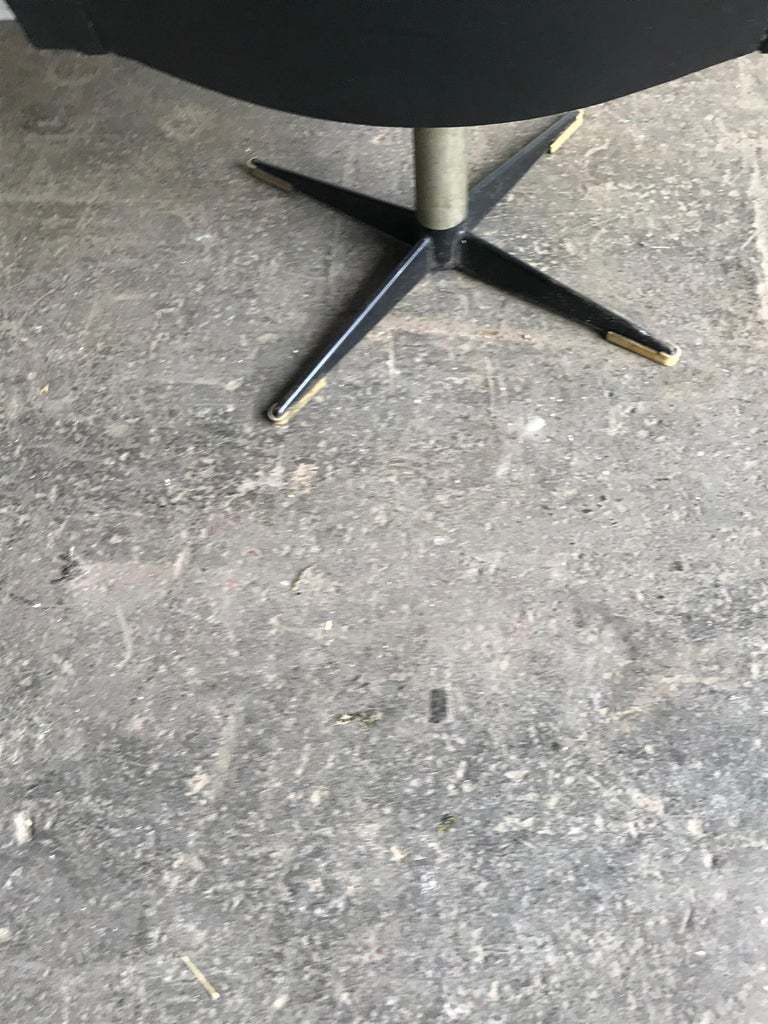 Swivel Club Chair With Metal, Czechoslovakia, Circa 1960 photo vinterior