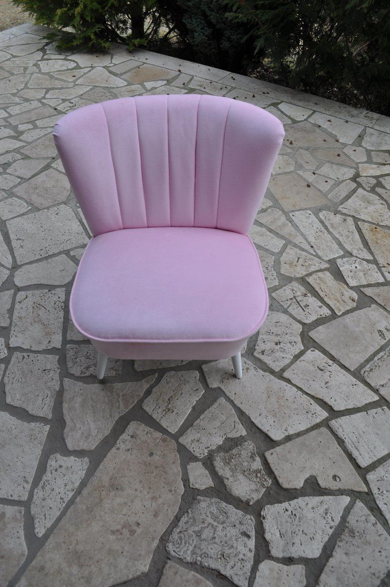 Midcentury 1950s 1960s Original Red Cocktail Chair Armchair photo buy